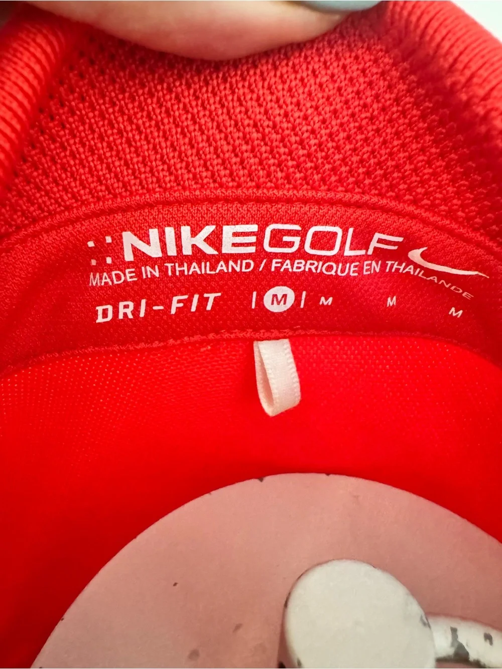 Women's Nike Dri Fit Coral Bright Red Sleeveless Polo Top